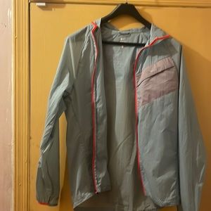 Nike grey/orange light windbreaker med